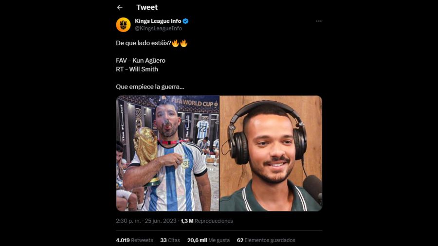 “Cuando vaya que me lo diga en la cara”: el “Kun” Agüero y la gran polémica de la jornada en la Kings League
