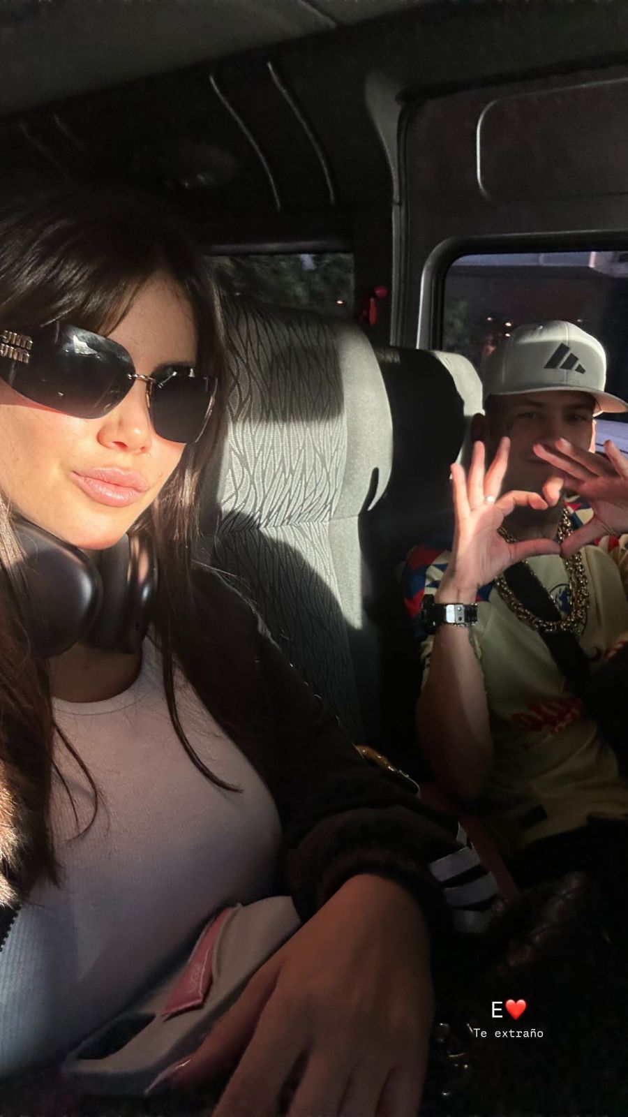 El mensaje romántico de Wanda Nara a L-Gante