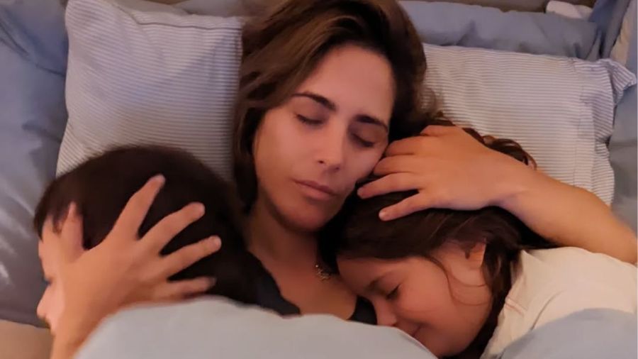 Victoria Vanucci y sus hijos