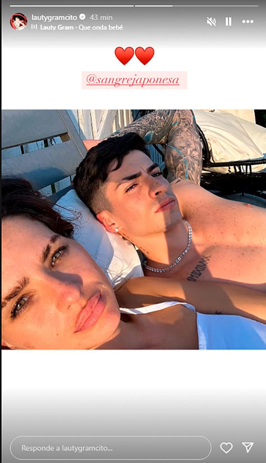 La foto que confirmó el pasado romance de Lauty Gram y la China Suárez