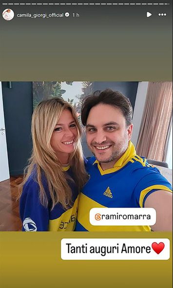 La primera foto de Ramiro Marra y Camila Giorgi