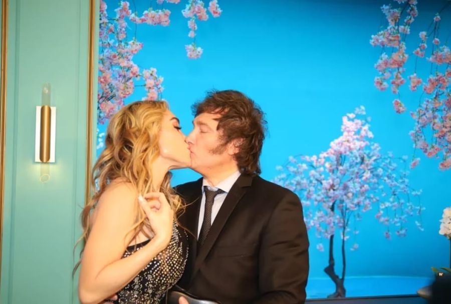 Fátima Flórez y Javier Milei