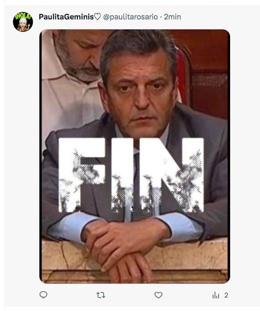 LOS MEJORES MEMES DE SERGIO MASSA TRAS EL TRIUNFO DE JAVIER MILEI