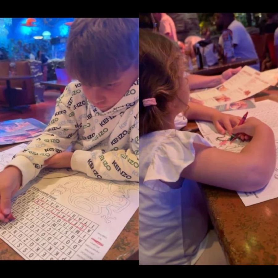 Dibu Martínez, Mandinha Martínez y sus hijos