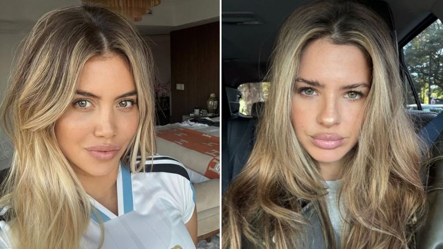 Wanda Nara y la China Suárez con el mismo estilo de cabello