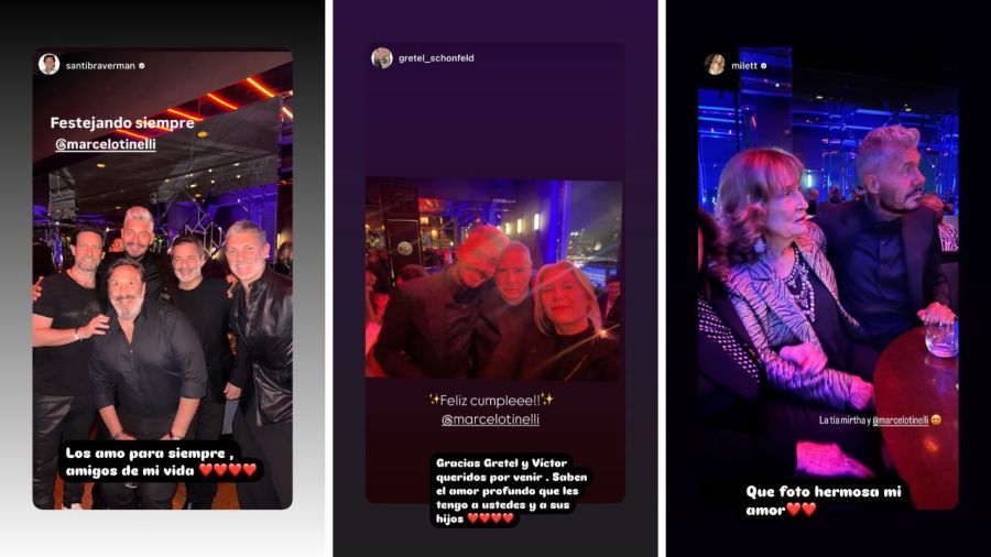 El cumpleaños de Marcelo Tinelli