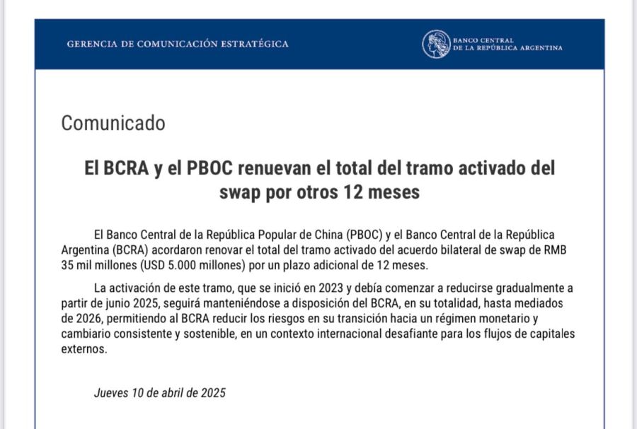 Anuncio Banco Nación