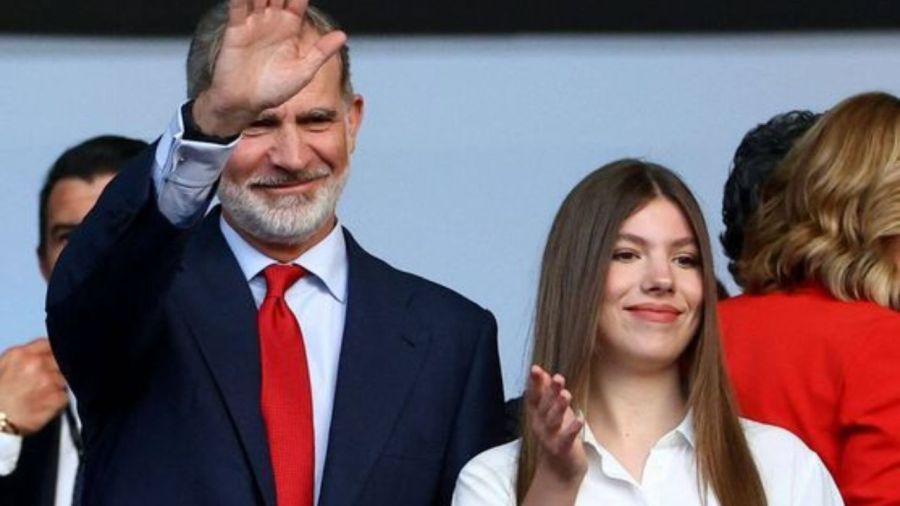 Rey Felipe VI e infanta Sofía