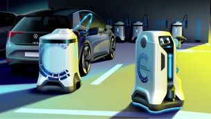 Volkswagen desarrolla un robot para la carga de autos eléctricos
