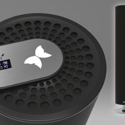 Purity Ozono-UV asegura una sanitización de 17 m3 por hora de funcionamiento. En el panel superior tiene un indicador digital que permite controlar el proceso.