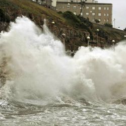 Mar del Plata azotada por fuertes vientos.  | Foto:CEDOC