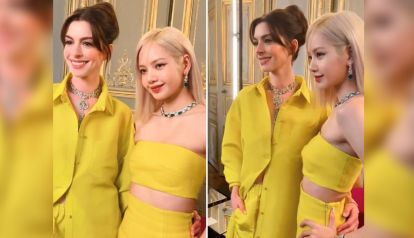 Anne Hathaway y Lisa de Blackpink