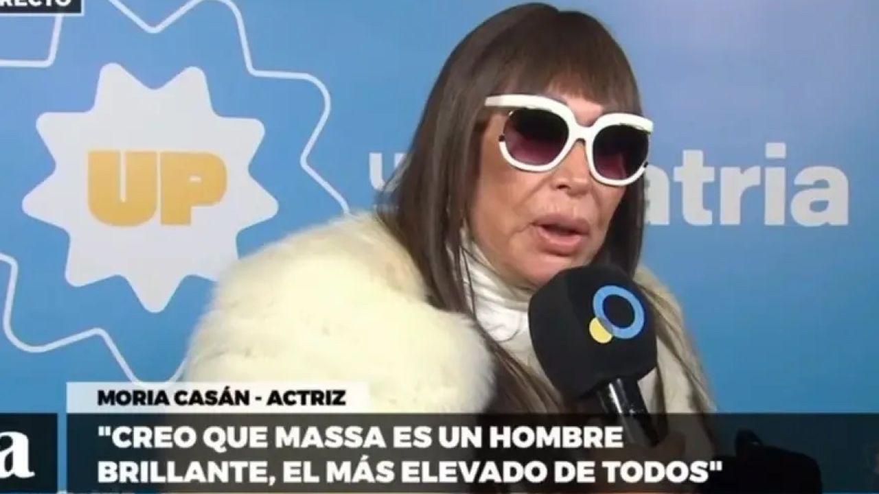 Moria Casán y las sugerencias para Massa | Foto:Cedoc