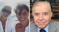 Cecilia Bolocco, Máximo Bolocco y Carlos Menem