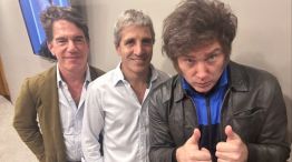 Javier Milei, Nicolás Posse y Nicolás Caputo g_20231126