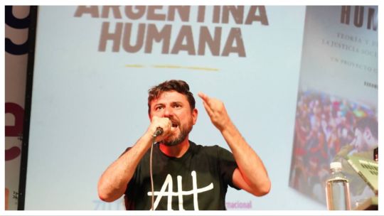 Juan Grabois en la 49 Feria del Libro